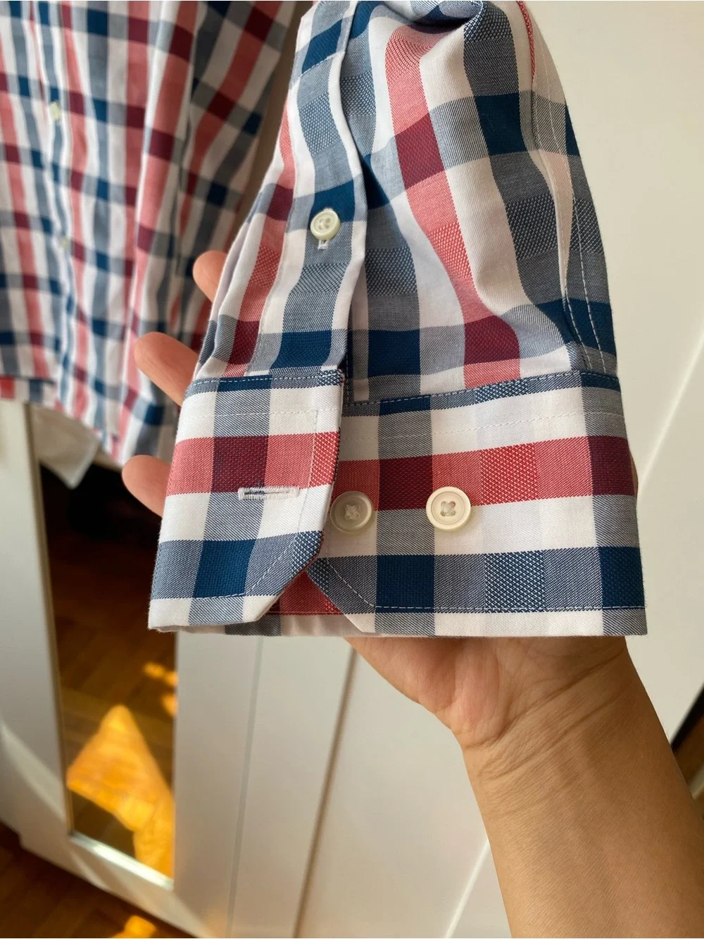 Banana Republic Non-Iron Classic Fit Plaid Button Down Shirt Men’s Medium